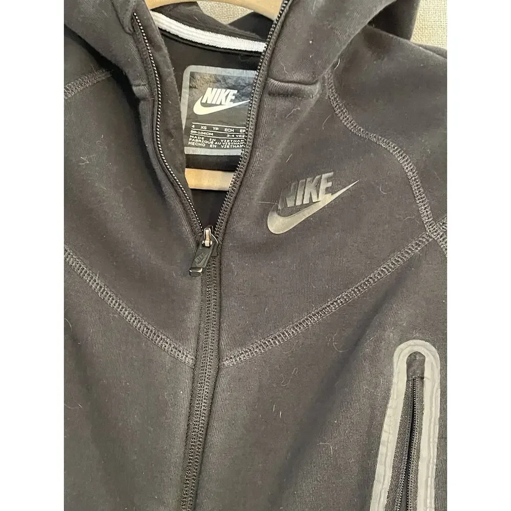 Nike Youth Zip Up Hoodie Tech Fleece Size X-Small 3-4